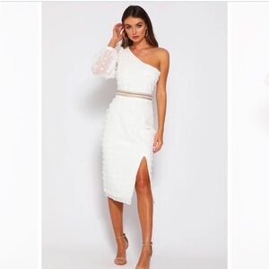 NWT Runaway the Label White Midi Dress Size XL